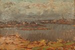 Rikmanis Janis (1901-1968), View on the Old Riga, carton, oil, 32 x 48 cm...